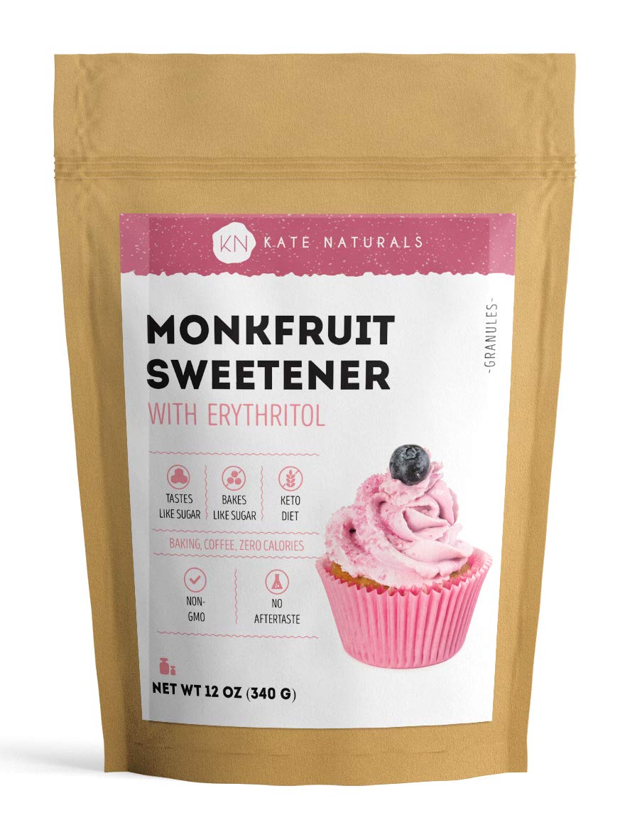 Monk Fruit Sweetener Erythritol Blend Sugar Replacement Zero Calorie