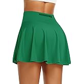 Pleated Tennis Skirt for Women with Shorts Athletic Golf Skorts with Pockets High Waisted Workout Running Skirts