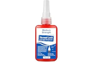 Thread Lock Medium Strength, 50ml Lock Tight Threadlocker Prevent Nuts, Bolts, Bearings, Fasteners and Screws from Loosening 