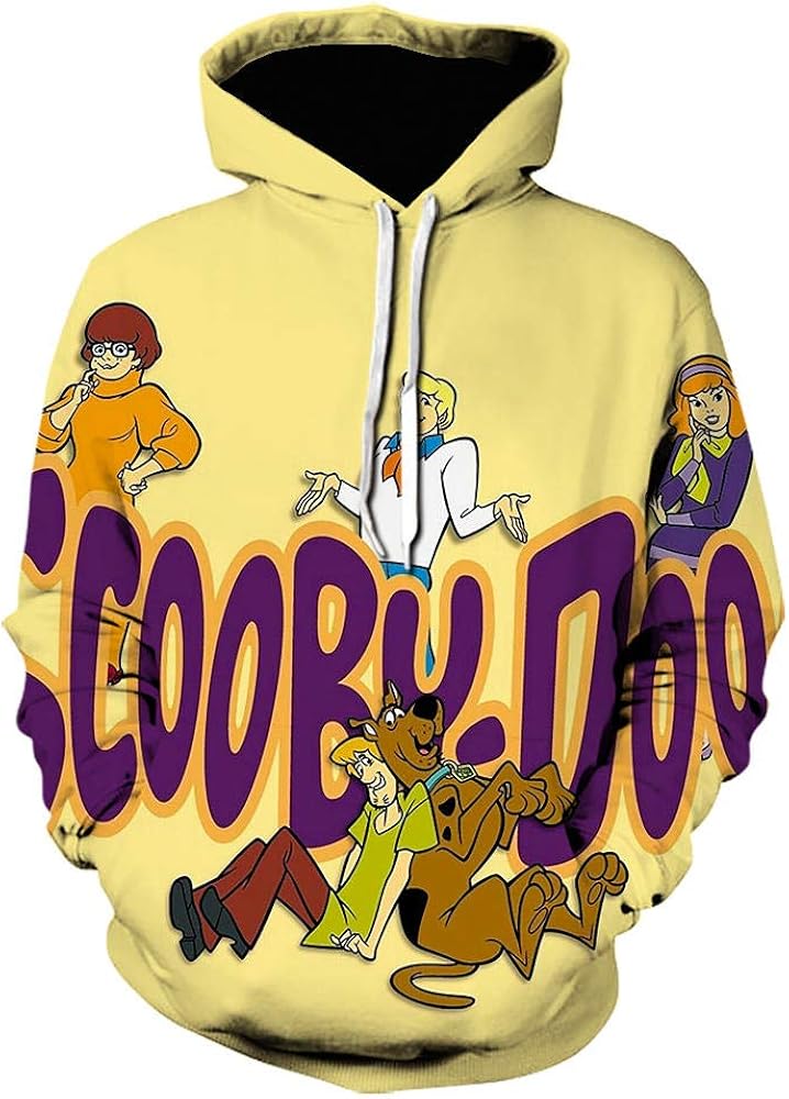 Cartoon Scooby DOO 3DGedruckter Hoodie HarajukuStil Sweatshirt Pullover Hipster Coole Hoodies