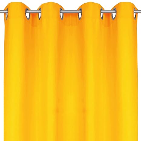 Bestlivings Blickdichte Orange Gardine mit Ösen in 140x245 cm (BxL), in vielen Größen und Farben