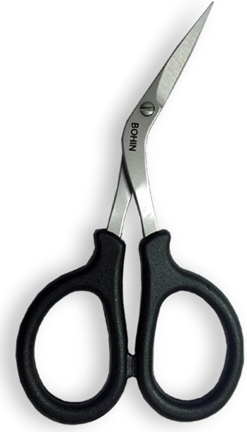 Embroidery Scissors with 4 inch Angled Blades and Sheath