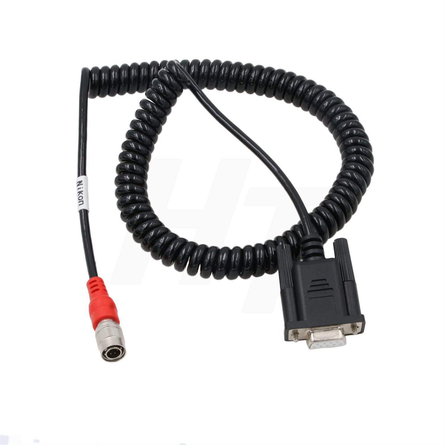 HangTon Data Collector Coiled Cable for Nikon DTM Total Station Hirose 6 Pin to Spectra Trimble Sokkia Topcon Carlson Serial DB9 Computer