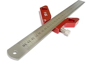 JIAROUTK Center Finder Woodworking Square Center Scribe Circle Center Finder 45° 90° Scribe Scribing Rule Layout Gauge Magnetic Wood Measuring Scribe Tool