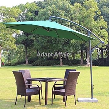 Invezo Impression Side Pole Patio Umbrella 9 Feet Diameter With Base