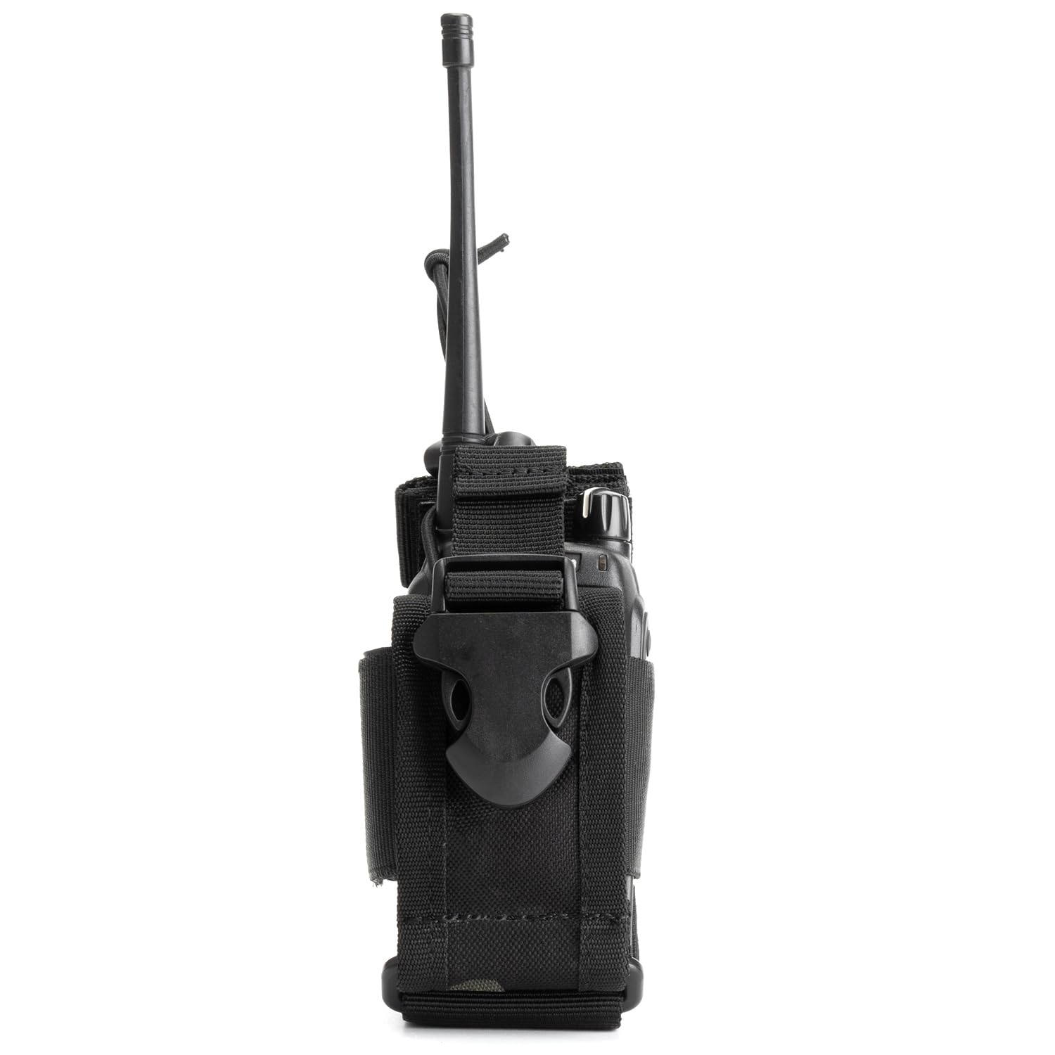 VIPERADE Walkie Talkie Bag, MOLLE Radio Holder, Adjustable Radio Holster for Vest, Walkie Talkie Holder Radio Holster for Belt, Multifunctional Radio Pouch Radio Bag - Black Camo