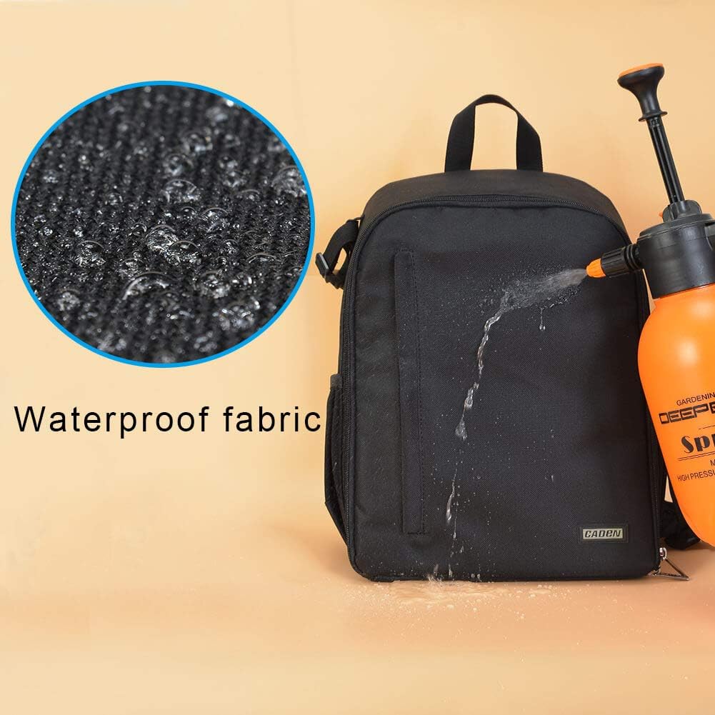 CADeN Camera Backpack Bag Professional for DSLR/SLR Mirrorless Camera Waterproof, Camera Case Compatible for Sony Canon Nikon Camera and Lens Tripod Accessories : Camera & Photo