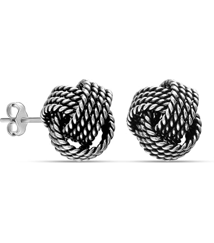 Amazon.com: Ross-Simons Italian Sterling Silver Love Knot Earrings