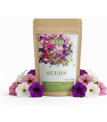 20 Purple Petunia Star Flower Seeds – Fast Growing For Spring, Summer & Fall