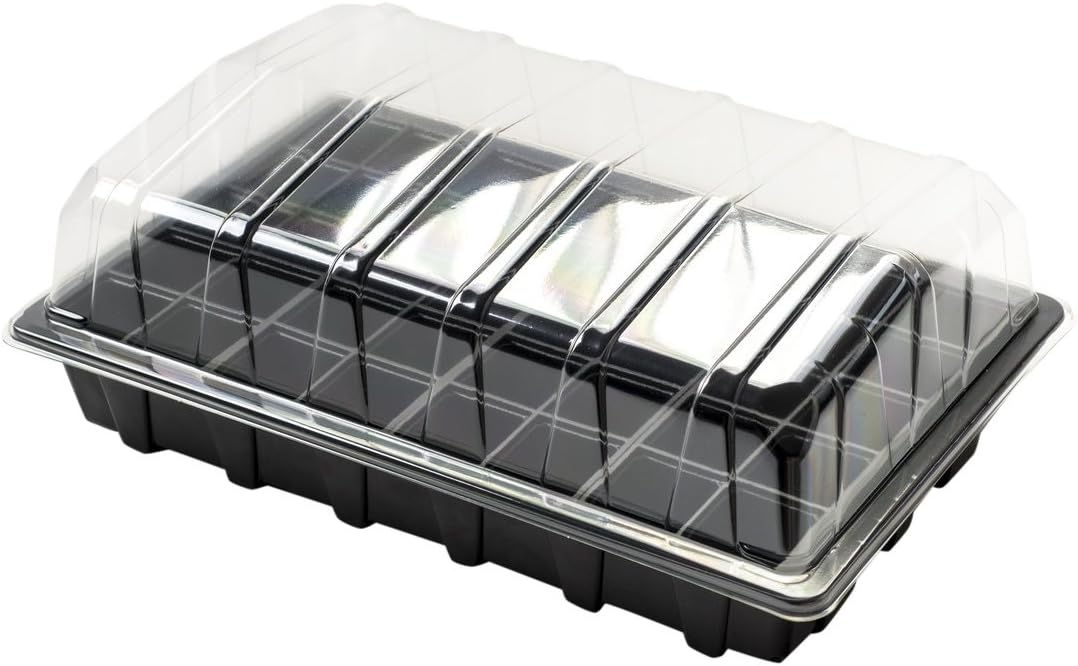 Nutley's Seed Propagator Set, 40 Cell Seed Tray with Clear Humidity Lid & Base Tray (38x24cm)