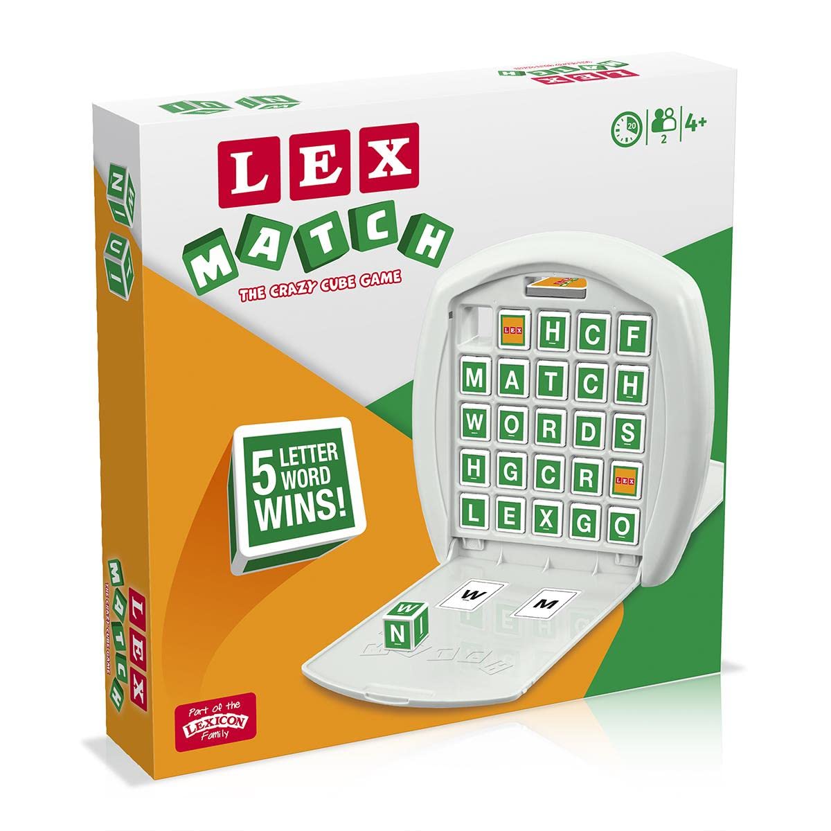Top Trumps Lex Match The Crazy Cube Game, word cube game with camouflage learning great for lovers of anagrams and crosswords, travel board game, gift and toy for Boys and Girls Aged 4 plus