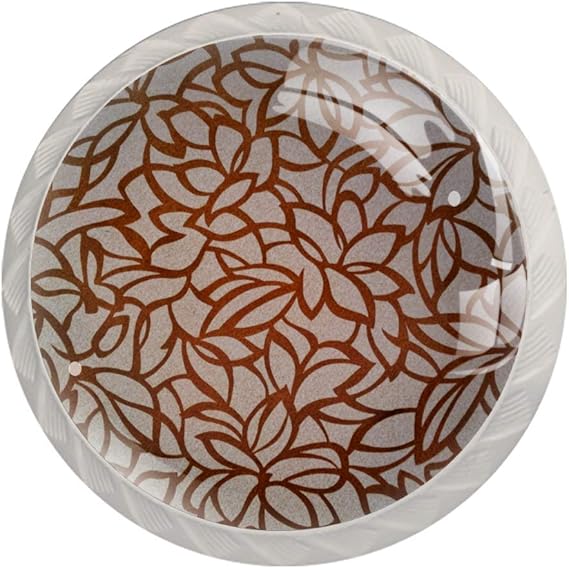 Pomo de cajones de tocador Patrón rojo Perillas de gabinete de cocina