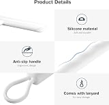Vinabo Shower Squeegee 21cm Silicone with Hook White for Glass Mirrors Tiles view 3