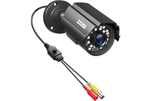 ZOSI 1080P CCTV Camera Outdoor Indoor Hybrid 4 in 1 HD TVI/CVI/AHD/CVBS Home Security Cameras System,Night Vision,Waterproof Metal Housing Bullet Cam For 960H,720P,1080P,5MP,4K analog Surveillance DVR