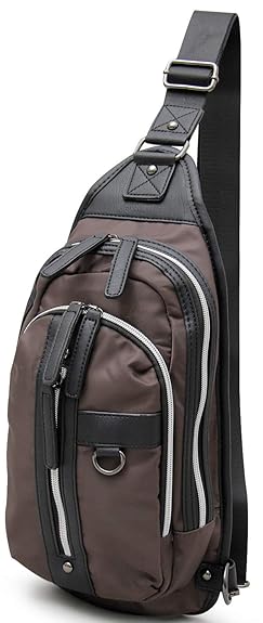 Amazon ブラウン F ナイロン レザー 大容量 編み込み ナイロン