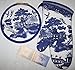Blue Willow Quilted Oven Mitt and Potholder and Bookmark 3 Piece Kay Dee Bundle