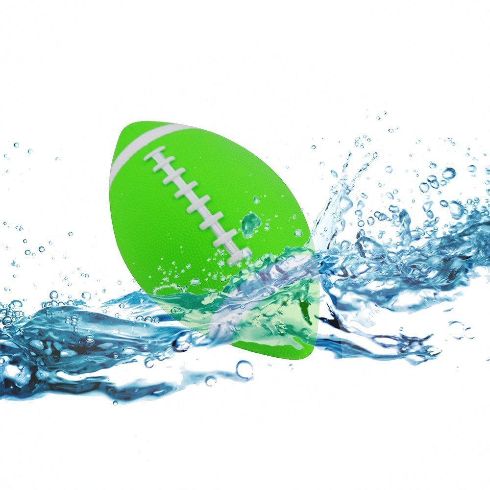 Inflatable Little Football FunHut All Weather Sports Football for Kids and Junior Athletes 8.5inch(green)