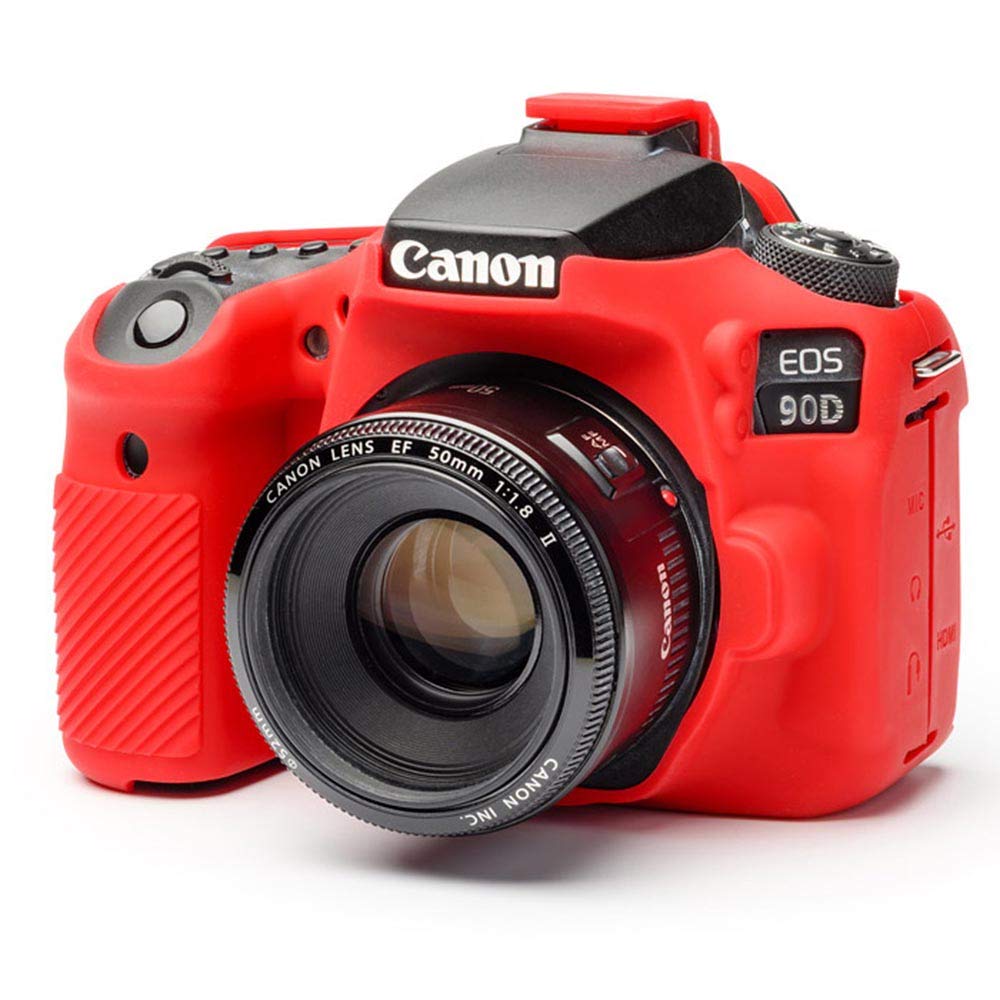 EasyCover Silicone Protection for Canon 90D Red