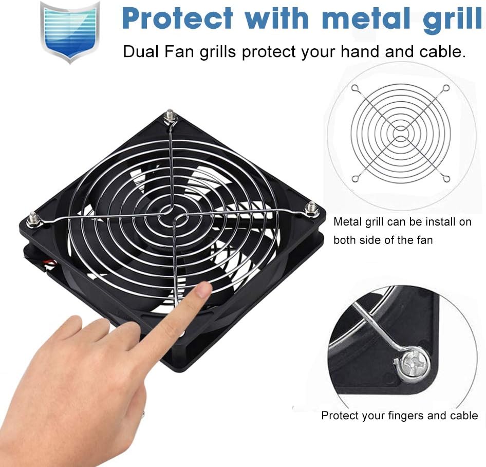 GDSTIME 120mm USB PC Fan 5V 120mm x 25mm Computer Cooling Electronic Fan Powerful 1500 RPM 56.8 CFM For PC Game Console Keyboard Mouse Xbox Laptop TV Box Router Ventilation - Image 5