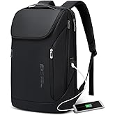 BANGE Business Smart Backpack Waterproof fit 15.6 Inch Laptop Backpack with USB Charging Port,Travel Durable Backpack