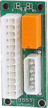 Kopinma 2x Dual PSU Adapter Synchronous Double Power Supply Board ATX 24 Pin to view 8