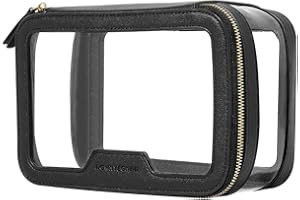 CAMDEEZ ROWNYEON Clear Makeup Case Toiletry Bag Multipurpose Travel Makeup Train Case Portable Cosmetic Organizer Transparent Storage Bag