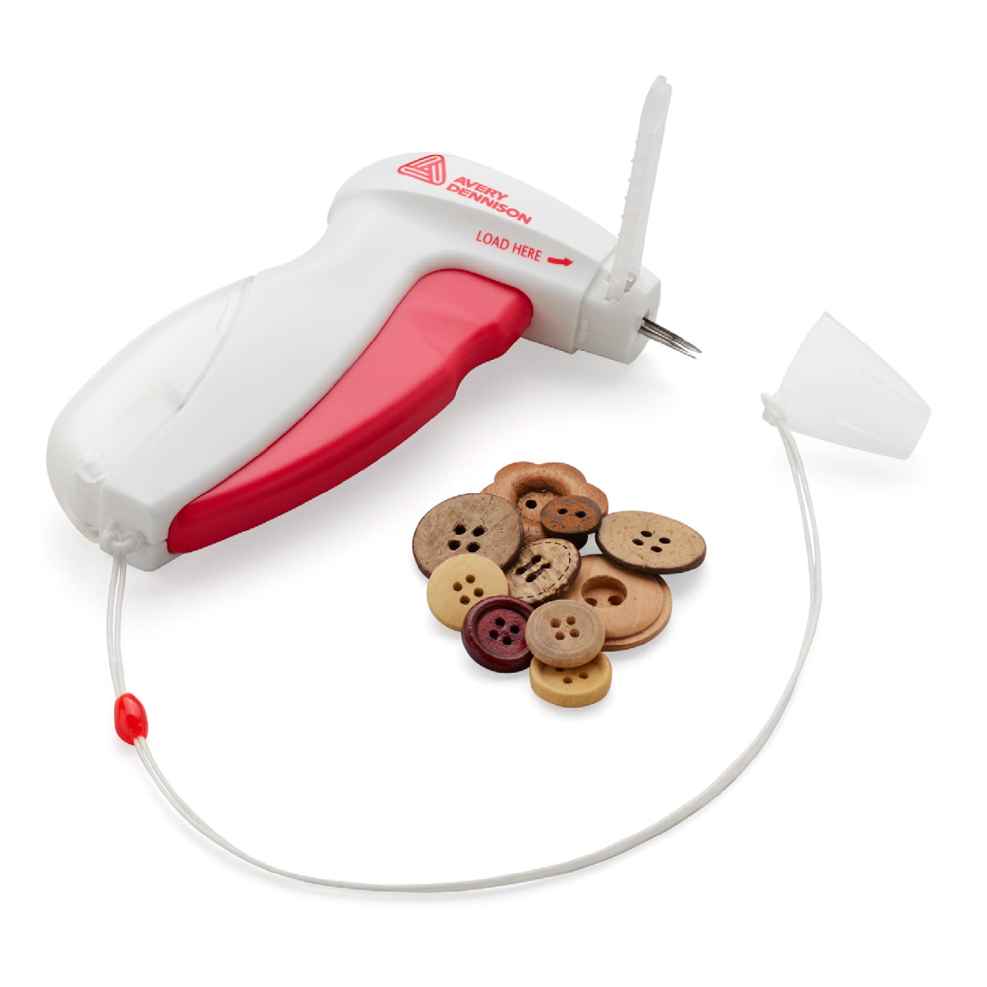 BUTTONEER Quick Fastening Button Tool with Clear Fasteners Included