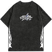 Verdusa Men's Letter Graphic Drop Shoulder T Shirts Casual Round