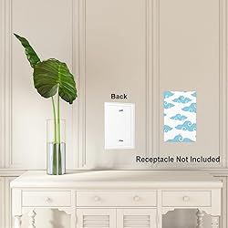 Pznen Light Switch Cover Plate, Big Floating Clouds