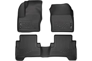 Husky Liners - Weatherbeater | Fits 2013 - 2018 Ford C - Max, Fits 2013 - 2019 Ford Escape - Front & 2nd Row Liner - Black, 3 pc.| 99741