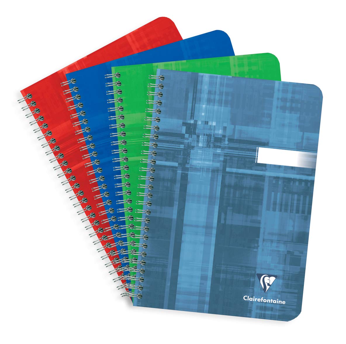 Clairefontaine 8536C - One Spiral Notebook - Dimensions: A5 14,8cm x 21 cm - 100 Lined Pages - White Paper 90 g - Laminated Card Cover - Random Colour
