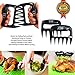 Bright Dezigns Heat Proof Gloves for Cooking Grilling, Oven, BBQ. with Extra Sharp Bear Claws for Shredding Meats & Silicone Basting Brush 3 Piece Set Gift Boxed.
