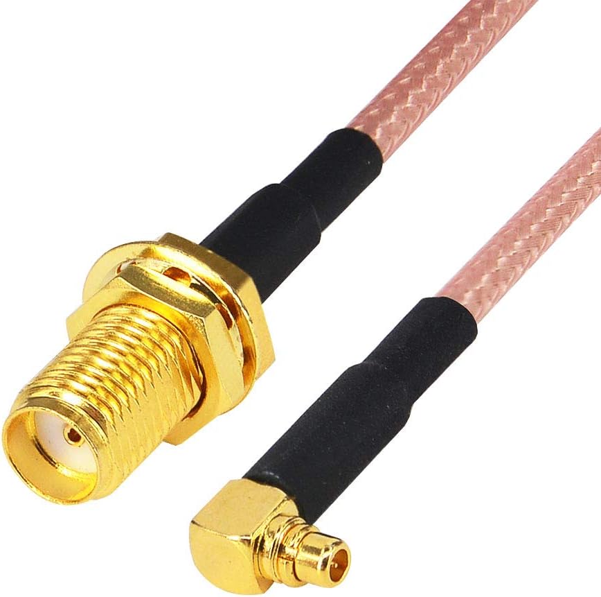 YILIANDUO SMA Female to MMCX Male Right Angle 10CM RG316 Cable MMCX to SMA Extension Assembly Cable for WiFi Antenna Pigtail QAV250 H210 FPV Racing Pack of 2 - Image 3