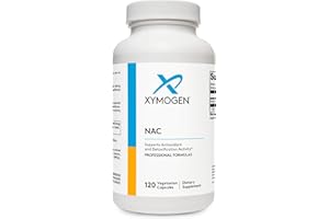 XYMOGEN NAC N-Acetyl-Cysteine 600mg - Cardiovascular, Antioxidant, Liver Detox + Immune Support Supplement - Supports Glutathione Synthesis - Non-GMO NAC Supplement (120 Capsules)