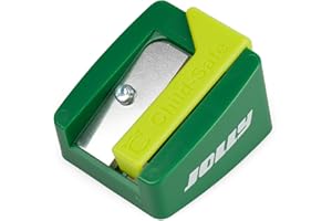 JOLLY Sharpy Sharpener for Supersoft 3 in 1 Colouring Pencils, Children's Sharpener in Green, Child Safe, Non-Slip, Ideal for