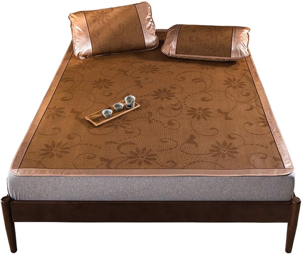 YD Carbonized Bamboo Sleeping mat,DoubleSided Woven