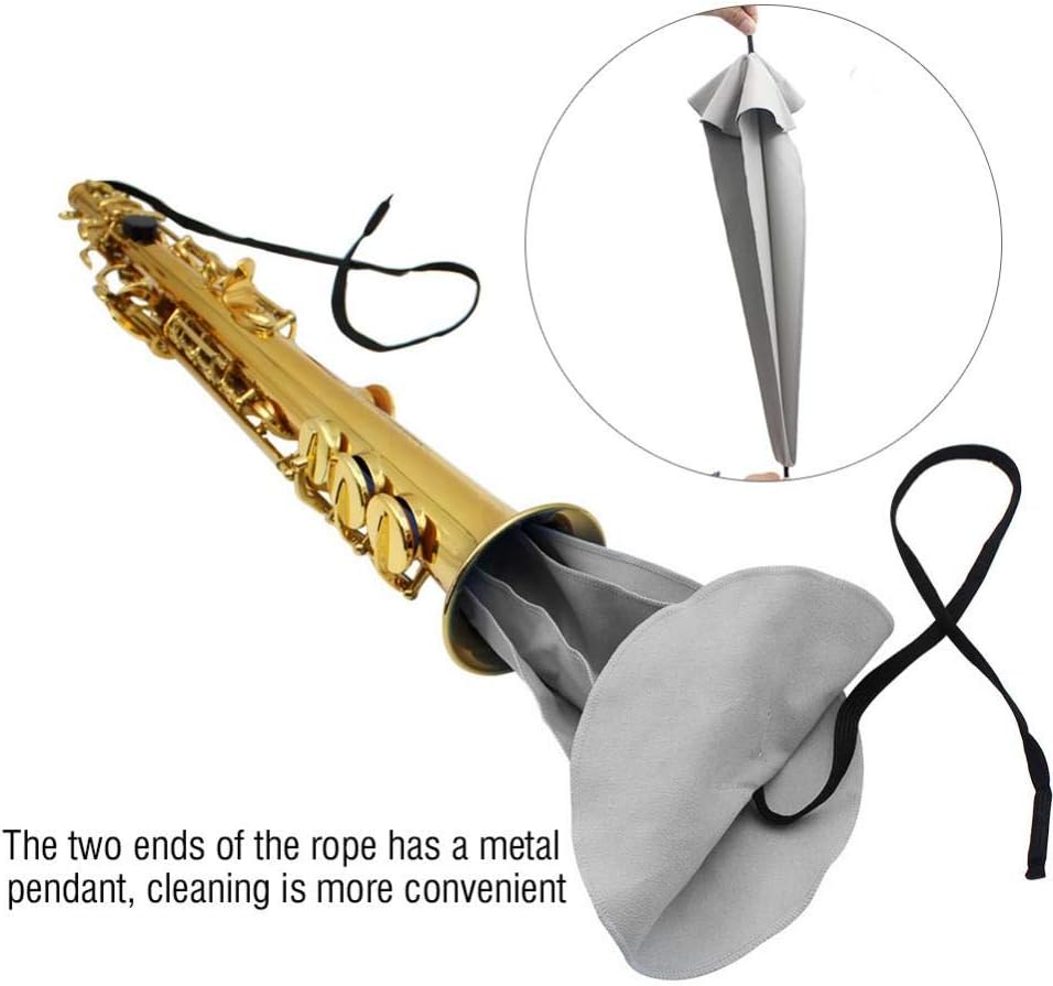 Saxophone Clarinet Cleaning Cloth, Multi-Colour Easy Tube Inside Clean Tool - Image 3