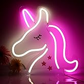 Unicorn Neon Light, LED Neon Sign Night Light, Cute Unicorn Light Sign for Girls Room, Birthday Christmas Gift, Wedding, Party Wall Decor