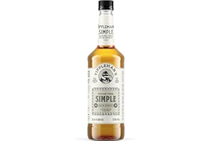 Tippleman's Sugar Free Simple Syrup - Zero-Sugar Allulose Skinny Sweetener - Perfect for Drinks, Cocktails, Coffee, Espresso - Fits Pump - 750ml