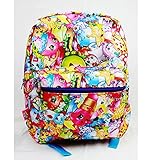 16 Inches Shopkins Allover Print Kooky, Chocolate, Donut & Lippy Lips Backpack