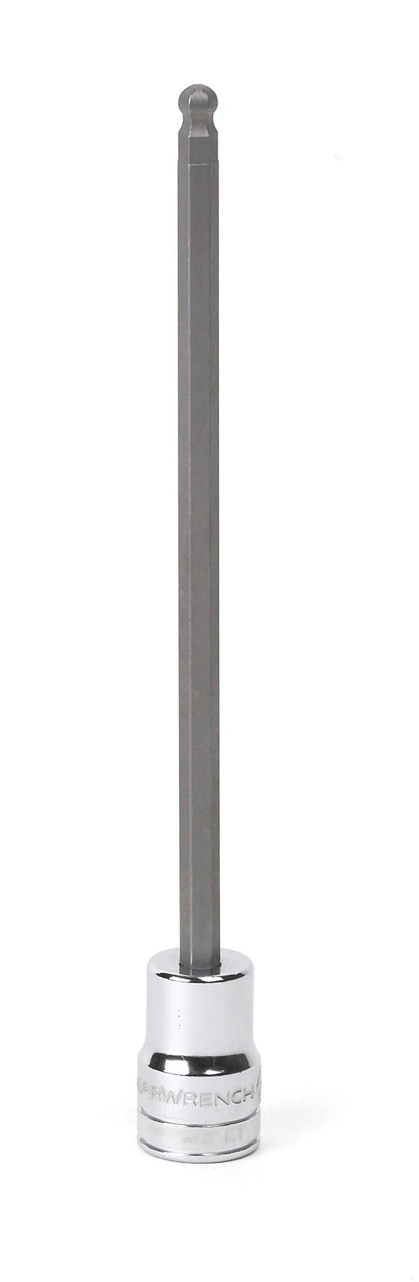 GearWrench 3/8" Drive Long Ball End Hex Bit Socket, 6mm - 80444