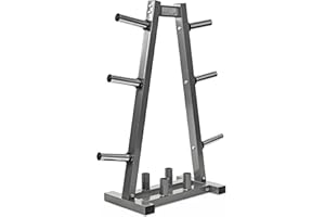 AmStaff A-Frame Olympic/Standard Plate Tree & Bar Holder