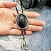 Lanxy Vintage Western Cowboy Larger Black Stone Bolo Tie For Men Native American