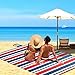 ZOMAKE Waterproof Picnic Blankets 79''x59'' - Extra Large Picnic Blanket for Outdoors - Foldable Picnic Mat with Straps - Portable Picnic Mats for Picnic Camping(Red Blue)