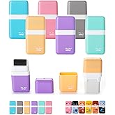 Mr. Pen- Eraser with Cover and Roller, 6 Pack, Pastel Colors, Cute Erasers for Kids