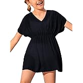 Fommykin Girls Swimwear Cover Ups Kids Beach Bathing Suit Coverups Cute Sweet Bikini Swimsuit Tunic Dress