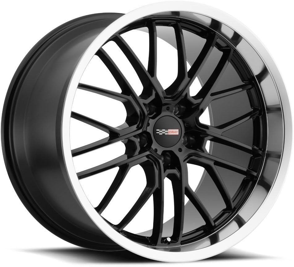 Cray Eagle 20x12.5 5/120.65 ET47 CB70.3 Gloss Black W/Mirror Cut Lip