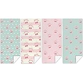4 Pack Towels for Bathroom, Beach Towel, Microfiber Lightweight Beach Towels Oversized, Towel Accessories for Women Sister Birthday Christmas Favors 32x71 IN, Cute Cherry Polka Dot Bow Lover Gift