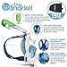 Easy Snorkel Full Face Snorkeling Mask - 180 Panoramic View for Increased Visibility, Tubeless Technology Snorkeling Gear Prevents Gag Reflex - (Blue/White, L/XL)