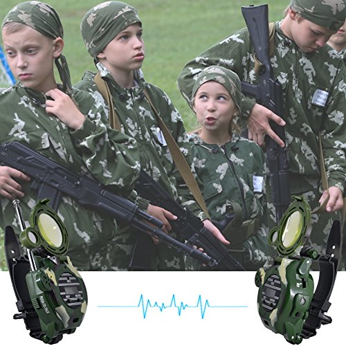 Kids Walkie Talkies Watch Walky Talky Set Camo Outdoor Army Toys 150 Meters Long Range Two Way Radios for Children Gifts Camouflage Watch 7 in 1 (2 PACK) - Thumbnail 6